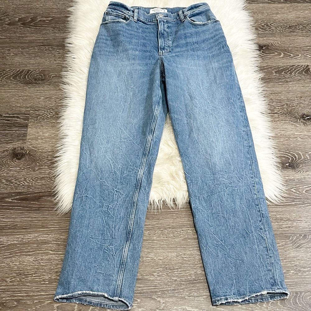 Abercrombie & Fitch 90s‎ Straight Ultra High Rise Curve Love Size 30/10R